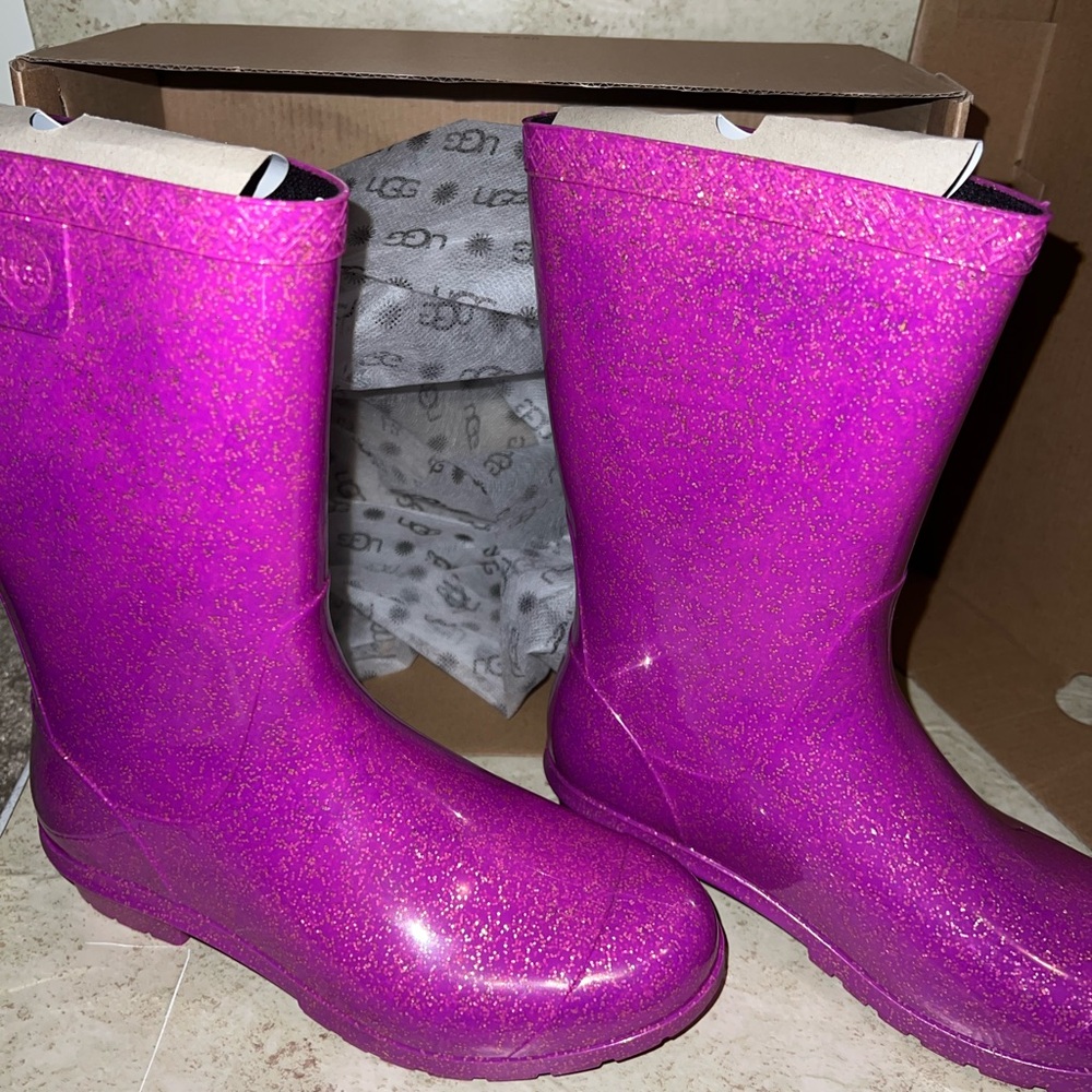 UGG Pink Glitter Boots